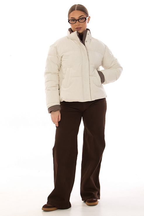 CHEERDUCK/2025 K209 БЕЖЕВЫЙ Куртка д/с CHEERDUCK цвет Бежевый