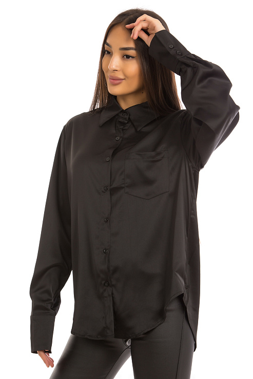 CHEERDUCK/2C19 2585 ЧЕРНЫЙ Блуза женская CHEERDUCK цвет Черный