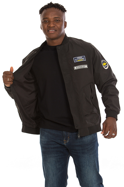 CHEERDUCK/GuaZ 3618-1 ЧЕРНЫЙ Бомбер мужской CHEERDUCK цвет Черный