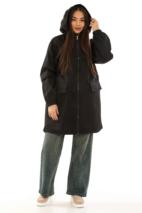 CHEERDUCK/2C19 K676 ЧЕРНЫЙ Ветровка женская CHEERDUCK цвет Черный