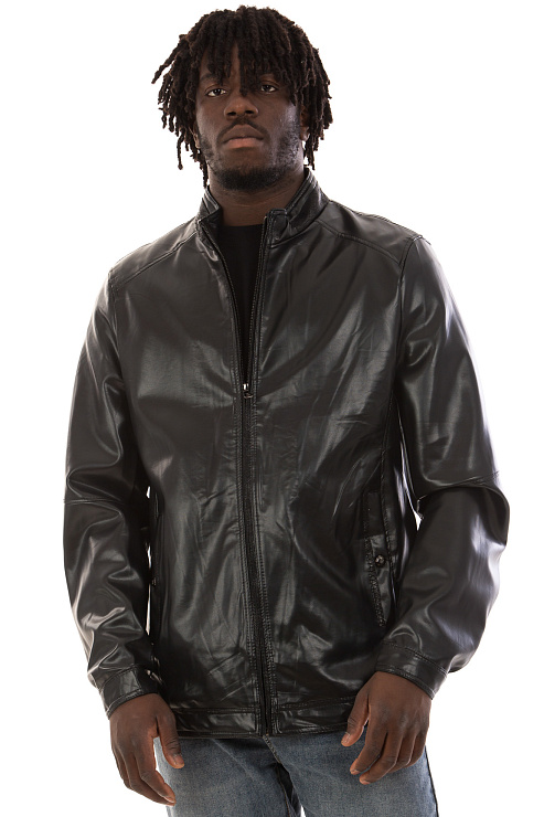 CHEERDUCK/MM P103 ЧЕРНЫЙ Куртка кожаная мужская CHEERDUCK цвет Черный