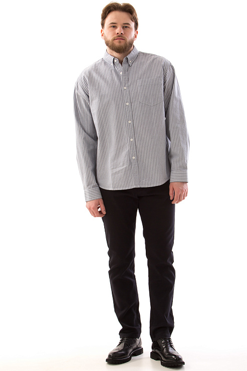 CHEERDUCK/4070 8115 СЕРЫЙ Рубашка мужская CHEERDUCK цвет Серый