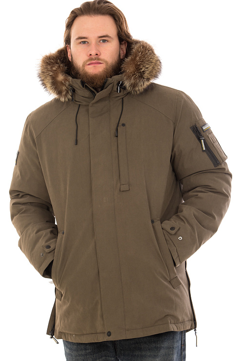 SHarK Force 7251072 КОРИЧНЕВЫЙ Пуховик мужской SHARK FORCE цвет Коричневый