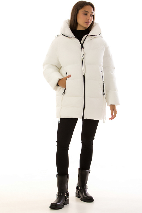 TOWMY 3263 БЕЛЫЙ Пуховик женский TOWMY цвет Белый