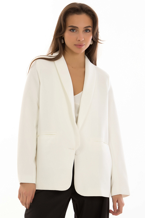 CHEERDUCK/MUD П031 БЕЛЫЙ Пиджак женский CHEERDUCK цвет Белый