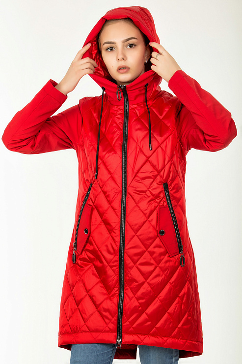 GRACE 2018631 RED Плащ женский GRACE цвет Красный