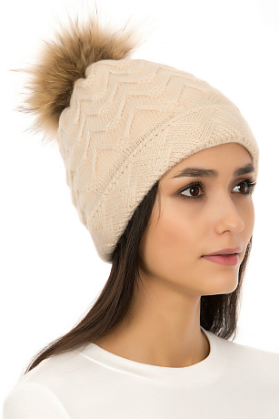 BALDININI 121705 BEIGE Шапка женская BALDININI цвет Бежевый