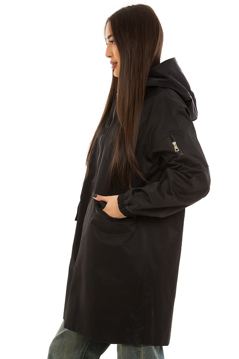 CHEERDUCK/2C19 K676 ЧЕРНЫЙ Ветровка женская CHEERDUCK цвет Черный