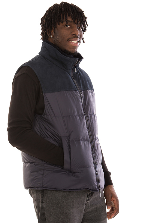 BALDININI E4B010XXCMARBLBL Жилет мужской BALDININI цвет Синий