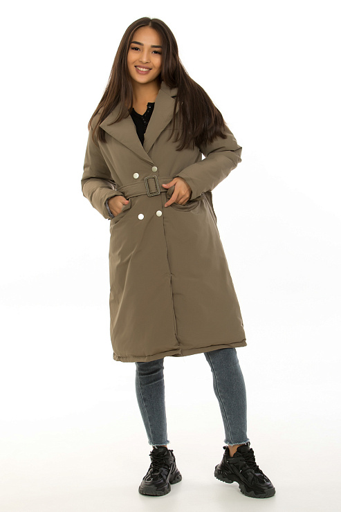 CHEER&DUCK/2030 1367 ХАКИ Плащ женский CHEERDUCK цвет Хаки