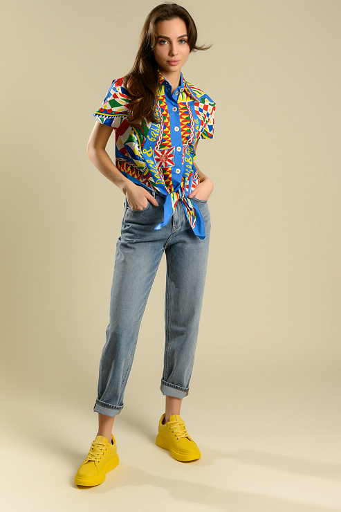 BELLABOA 111-242 СИНИЙ Блуза женская BELLABOA цвет Синий