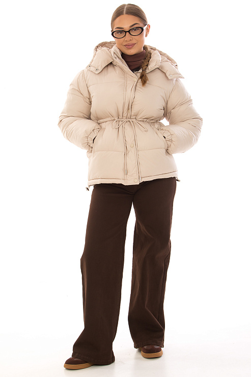 CHEERDUCK/2025 K6822 БЕЖЕВЫЙ Куртка д/с CHEERDUCK цвет Бежевый