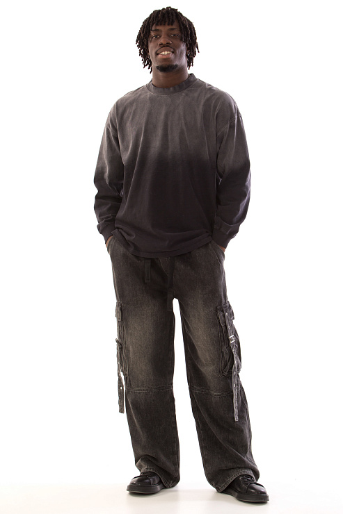 CHEERDUCK/4070 LST-003 ЧЕРНЫЙ Свитшот мужской CHEERDUCK цвет Черный