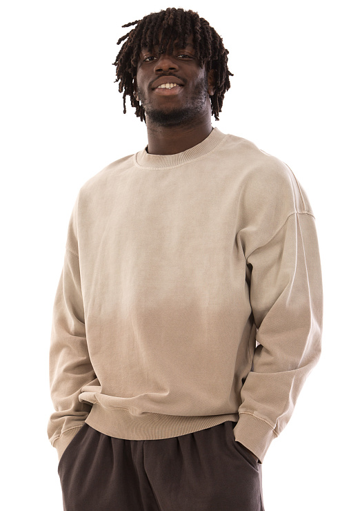 CHEERDUCK/4070 WY113A БЕЖЕВЫЙ Свитшот мужской CHEERDUCK цвет Бежевый