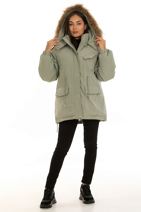 CHEERDUCK/2030 23122 ЗЕЛЕНЫЙ Парка женская CHEERDUCK цвет Зеленый