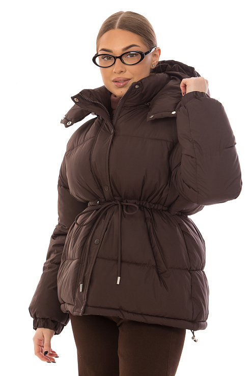 CHEERDUCK/2025 K6822 Т.КОРИЧНЕВЫЙ Куртка д/с CHEERDUCK цвет Коричневый