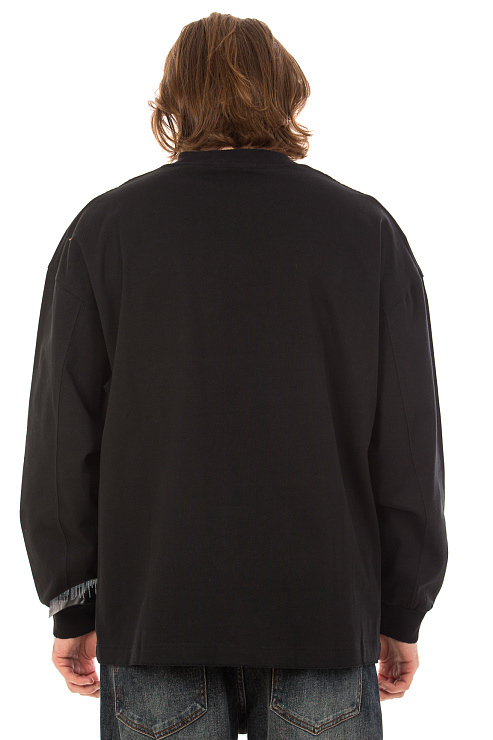 CHEERDUCK/4070 1109 ЧЕРНЫЙ Свитшот мужской CHEERDUCK цвет Черный