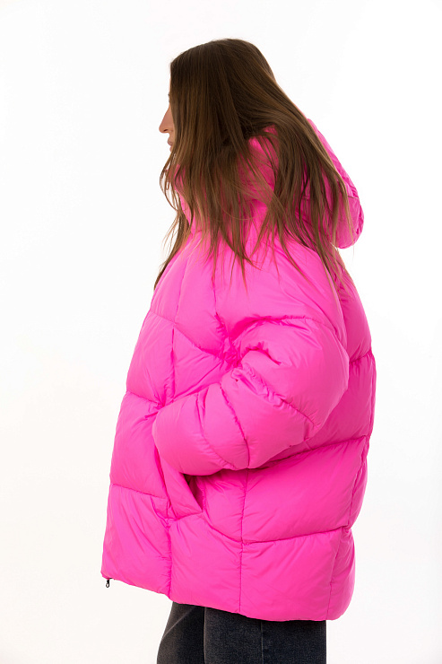 TOWMY A067 РОЗОВЫЙ Пуховик женский TOWMY цвет Розовый