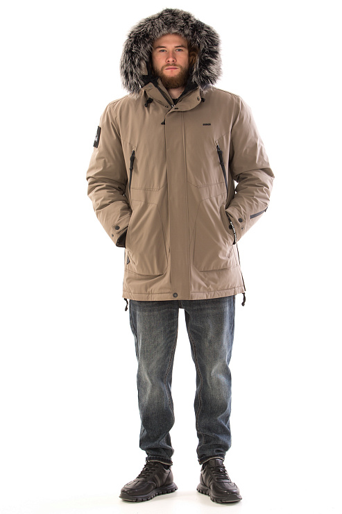 SHarK Force 725985 КОРИЧНЕВЫЙ Пуховик мужской SHARK FORCE цвет Коричневый