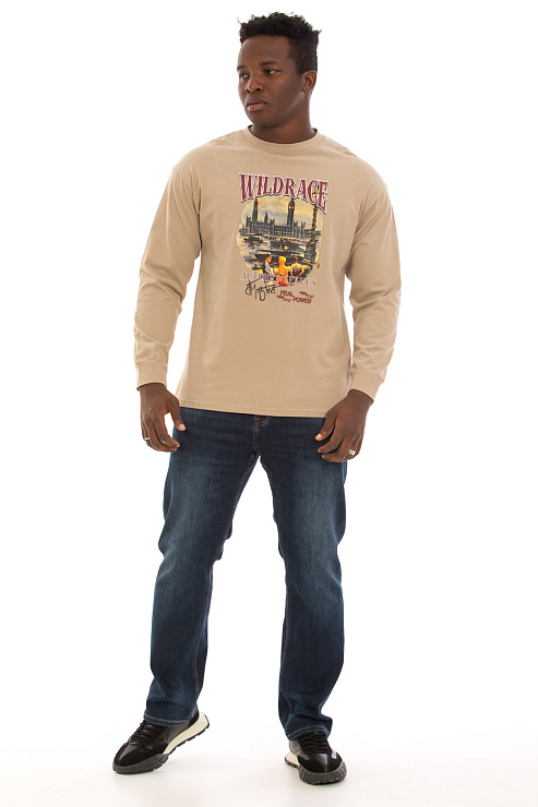 CHEERDUCK/GuaZ 803-2 БЕЖЕВЫЙ Лонгслив  CHEERDUCK цвет Бежевый