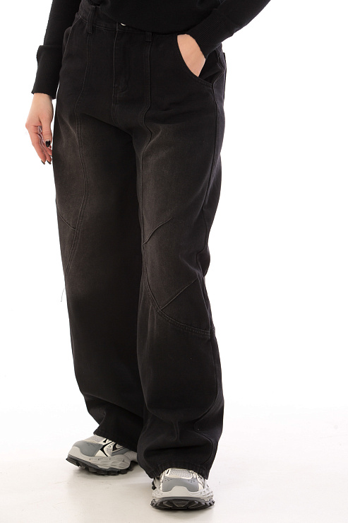 CHEERDUCK 6602 ЧЕРНЫЙ Джинсы женские CHEERDUCK цвет Черный