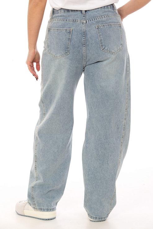 CHEERDUCK 6819 ГОЛУБОЙ Джинсы женские CHEERDUCK цвет Голубой