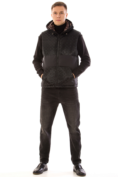 CHEERDUCK/2C62 3358 ЧЕРНЫЙ Жилет мужской CHEERDUCK цвет Черный