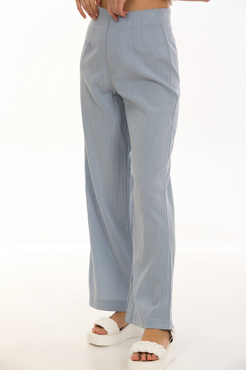 CHEERDUCK/2C19 6367 СЕРО-ГОЛУБ. Брюки женские классические CHEERDUCK цвет Серый