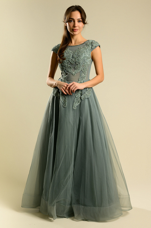 BELLABOA 1020 ГОЛУБОЙ Вечернее платье BELLABOA цвет Голубой