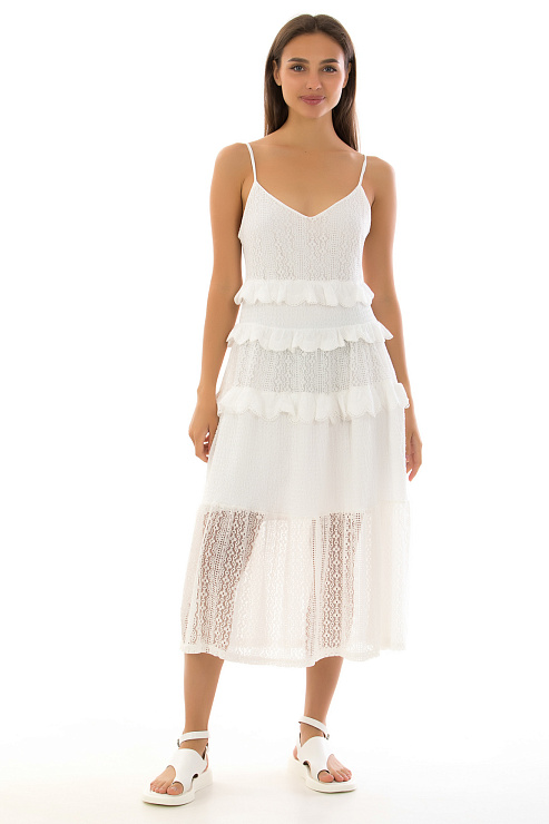 CHEERDUCK/C251 816-1 БЕЛЫЙ Сарафан  CHEERDUCK цвет Белый