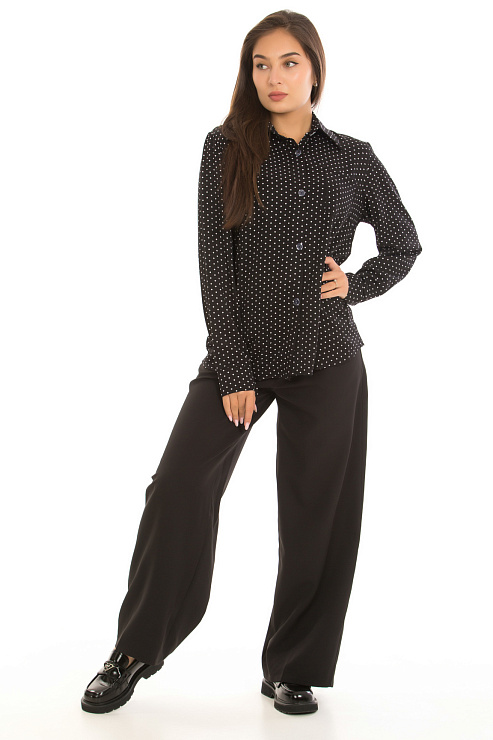 CHEER&DUCK/MUHR 0021 ЧЕРНЫЙ Блуза женская CHEERDUCK цвет Черный