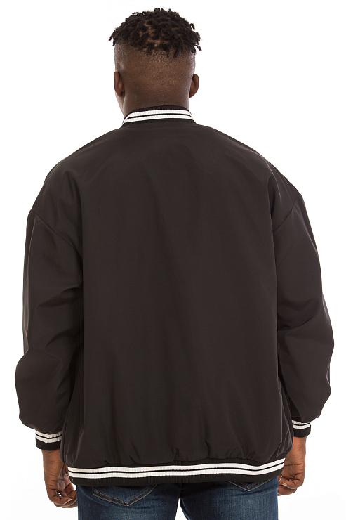 CHEERDUCK/GuaZ 7601 ЧЕРНЫЙ Бомбер мужской CHEERDUCK цвет Черный