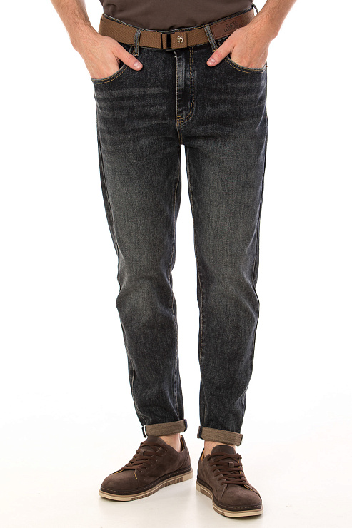 CHEERDUCK/4070 90396 ЧЕРНЫЙ Джинсы мужские CHEERDUCK цвет Черный