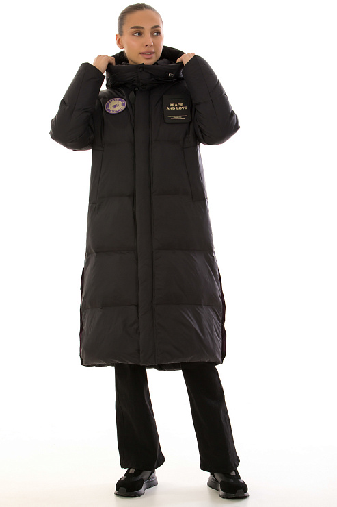 CHEERDUCK/2030 1104 ЧЕРНЫЙ Пуховик женский CHEERDUCK цвет Черный