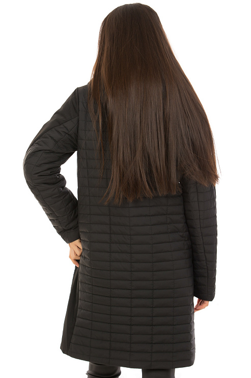 TOWMY 6218 ЧЕРНЫЙ Плащ женский TOWMY цвет Черный