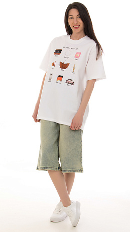 CHEERDUCK/AZ 641 БЕЛЫЙ Футболка женская CHEERDUCK цвет Белый