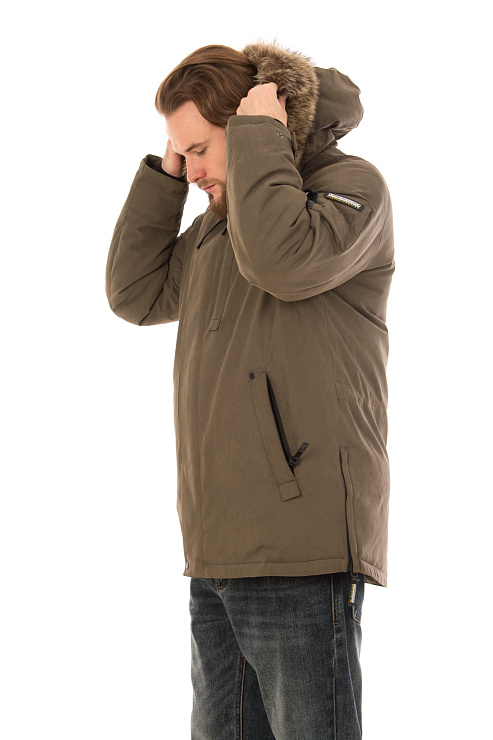 SHarK Force 7251072 КОРИЧНЕВЫЙ Пуховик мужской SHARK FORCE цвет Коричневый