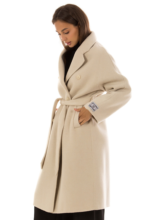 CHEERDUCK/5078 2525 МОЛОЧНЫЙ Пальто женское CHEERDUCK цвет Молочный