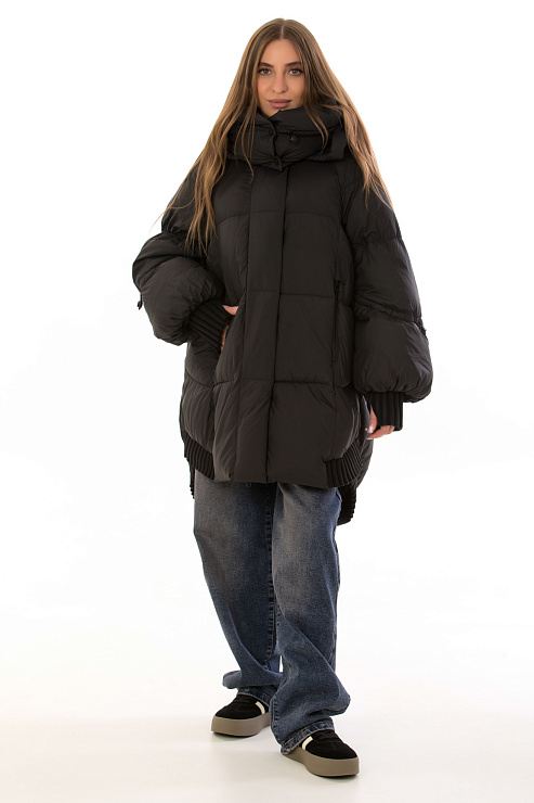 TOWMY D662 ЧЕРНЫЙ Пуховик женский TOWMY цвет Черный