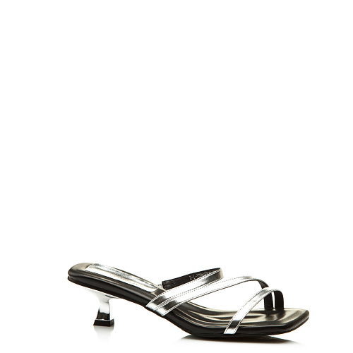 Сабо на каблуке SERGIO MANCHOT цвет Серебристый