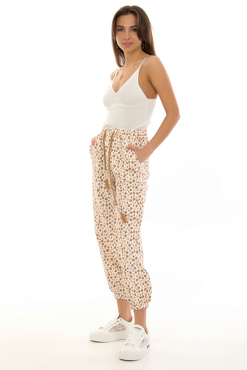 CHEERDUCK/2025 Б6608 БЕЛЫЙ Брюки женские CHEERDUCK цвет Белый