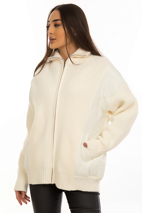 CHEERDUCK/2C19 401 МОЛОЧН. Бомбер женский CHEERDUCK цвет Молочный