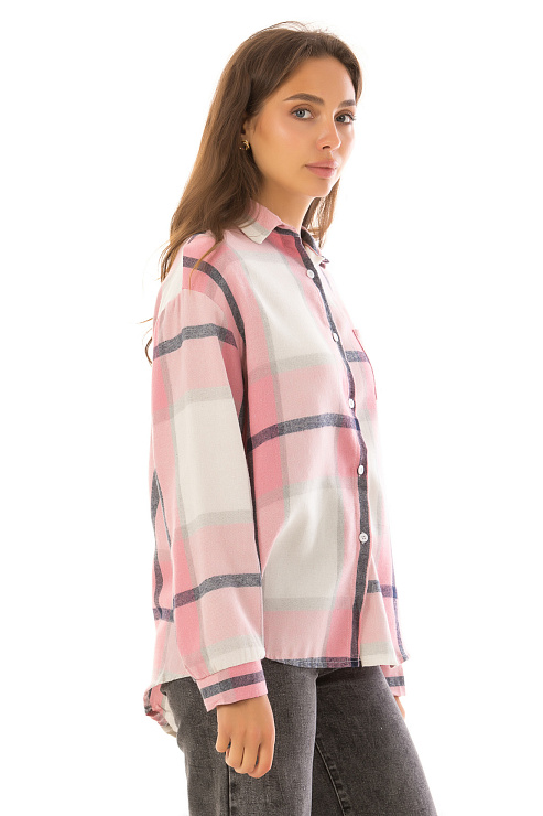 CHEERDUCK R-2008 РОЗОВЫЙ Рубашка женская CHEERDUCK цвет Розовый