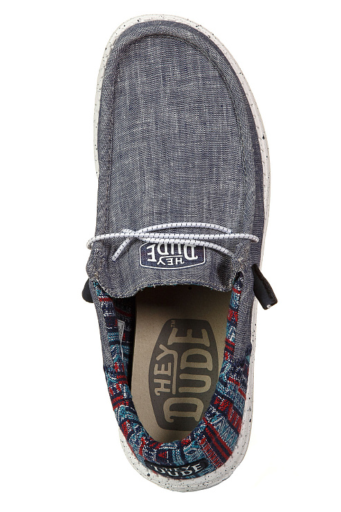 Мокасины HEYDUDE цвет Синий