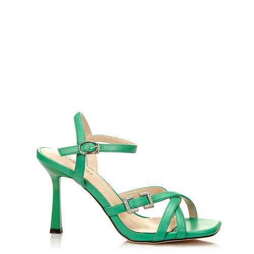 Босоножки на каблуке SERGIO MANCHOT цвет Зеленый