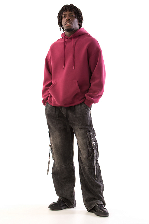 CHEERDUCK/4070 LM 777 БОРДОВЫЙ Худи мужское CHEERDUCK цвет Бордовый