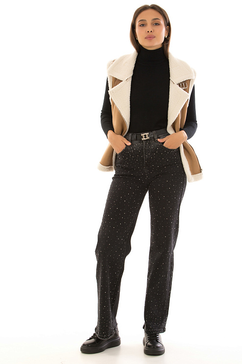 CHEERDUCK/2C22 1707 КОРИЧНЕВЫЙ Жилет женский CHEERDUCK цвет Коричневый