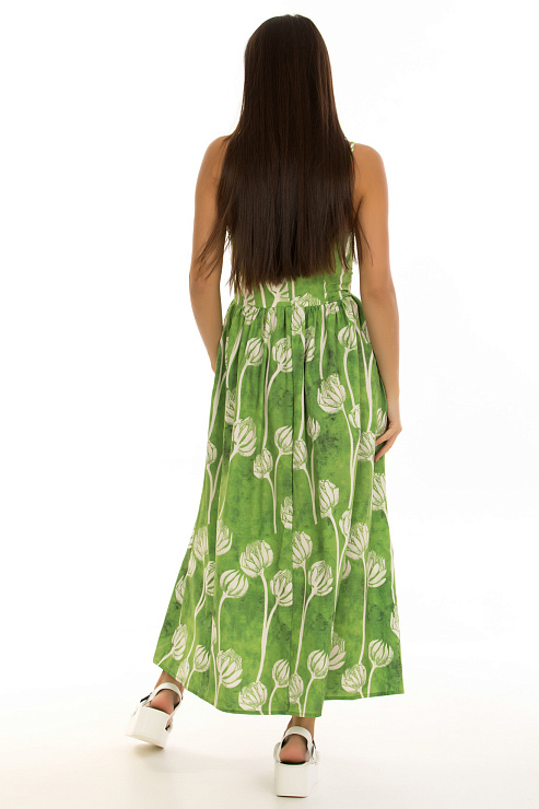 CHEERDUCK/2C19 1112 ЗЕЛЕНЫЙ Сарафан женский CHEERDUCK цвет Зеленый