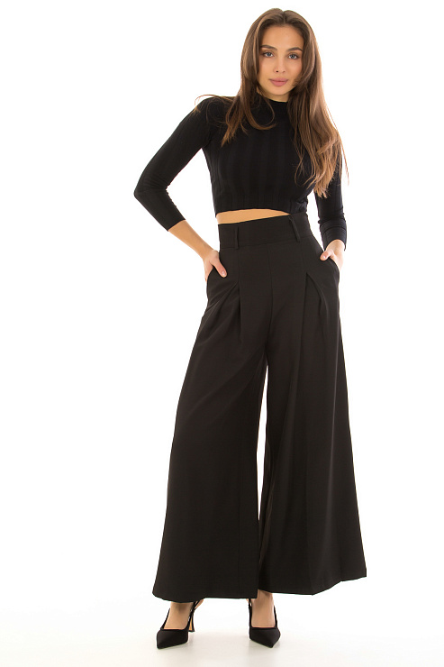 CHEERDUCK/NEW 0179 ЧЕРНЫЙ Брюки женские классические CHEERDUCK цвет Черный