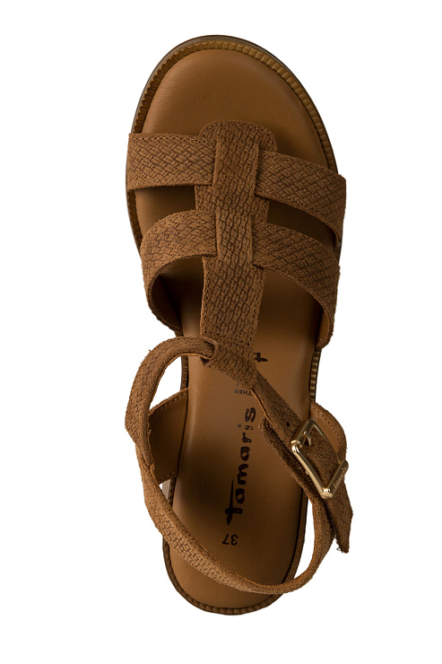 Босоножки на каблуке TAMARIS цвет Коричневый